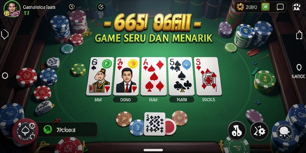 Tampilan gameplay menawan dari 666I yang penuh aksi Domino.