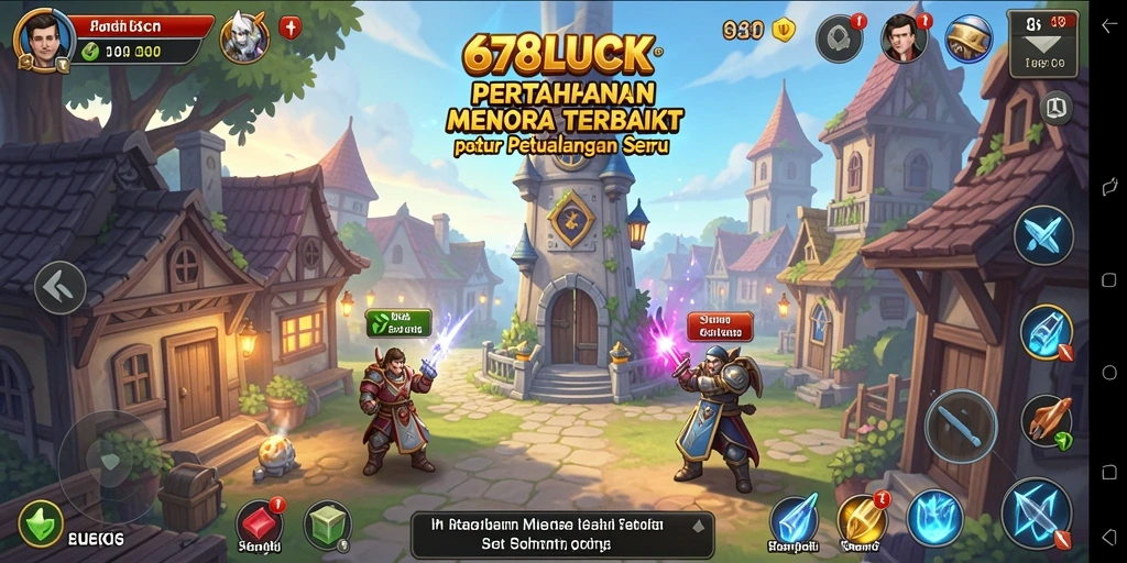 Tangkapan layar utama dari gameplay Tower Defense di 678LUCK.