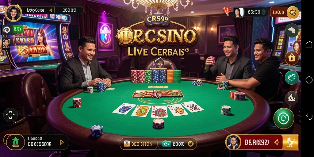 Tampilan gameplay Live Casino yang seru di CRS99.