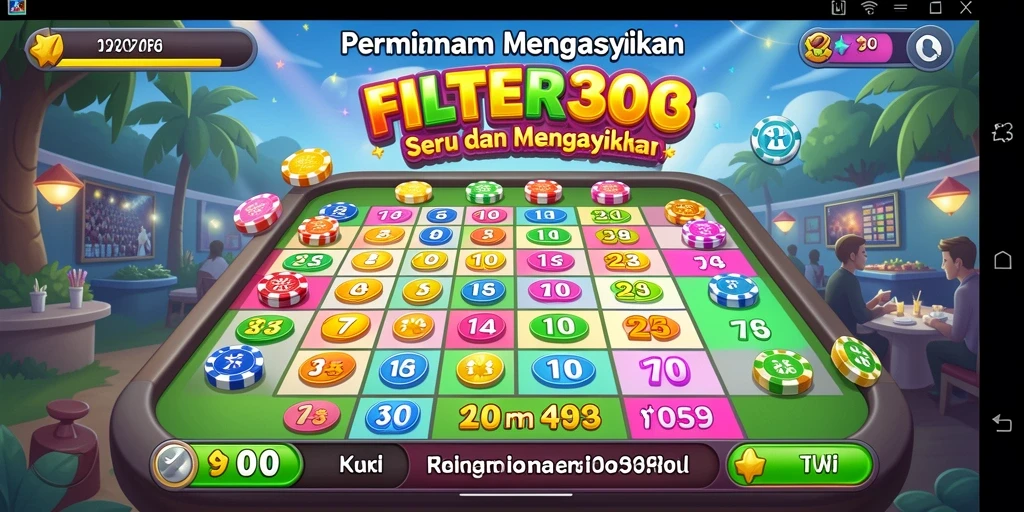 Screenshot gameplay FILTER303 menampilkan keseruan bermain Bingo.