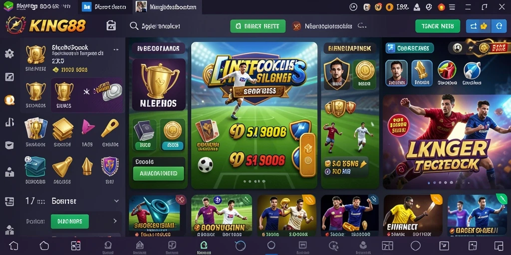 Tampilan gameplay KING88 yang menarik dalam taruhan olahraga.