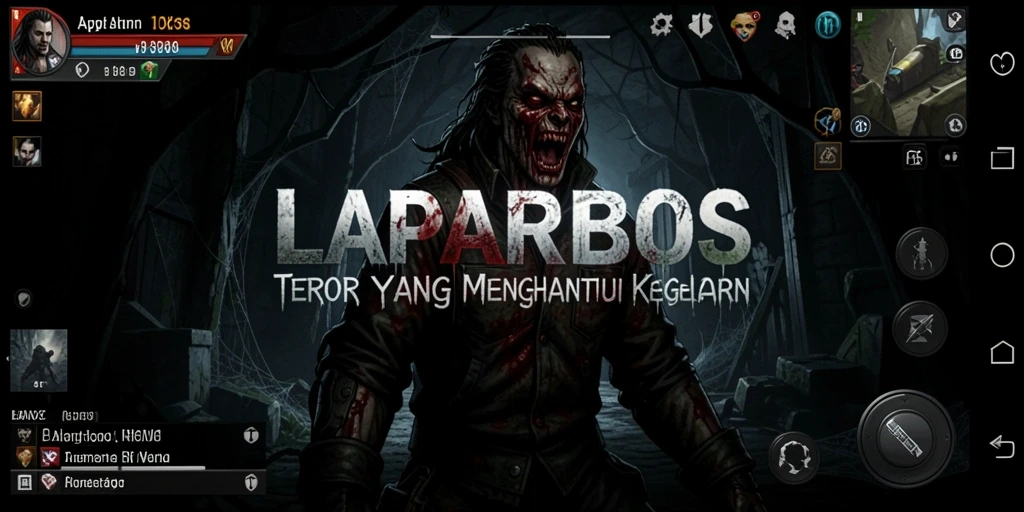 Screenshot LAPARBOS menampilkan suasana gameplay yang mencekam dan menakutkan.