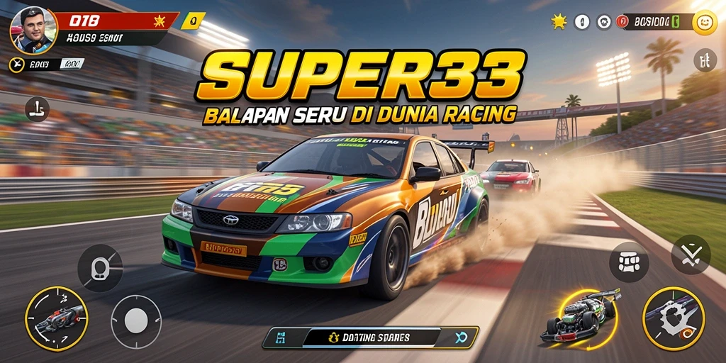 Tampilan gameplay SUPER33 yang penuh aksi dan menegangkan.